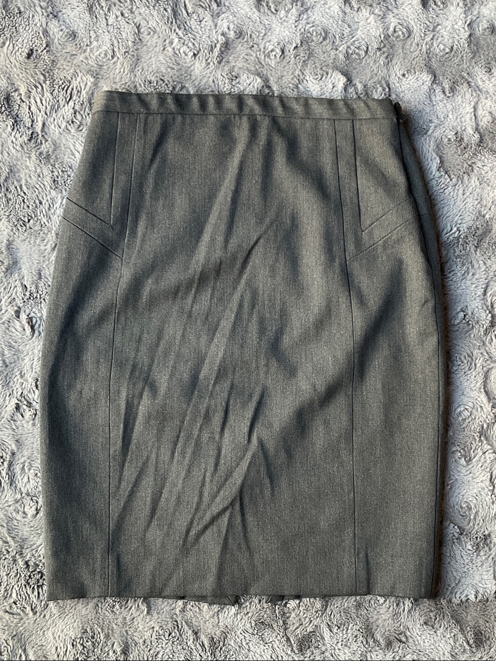 Express Gray Midi Pencil Skirt